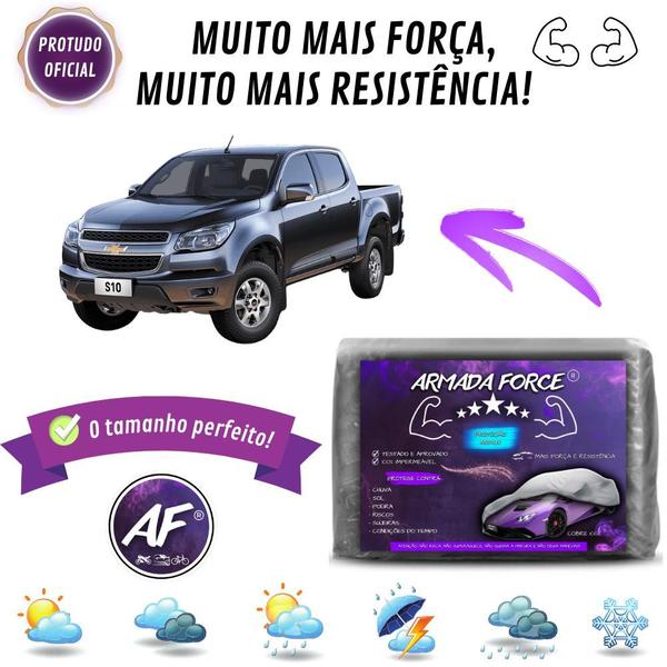 Imagem de Capa De Cobrir Carro Carro S10 Sem Forro Impermeável Armada Force