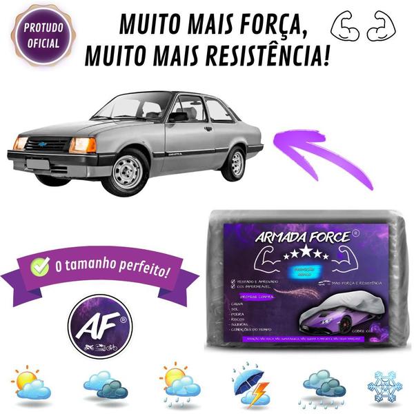 Imagem de Capa De Cobrir Carro Chevette Sedan Sem Forro Impermeável Armada Force