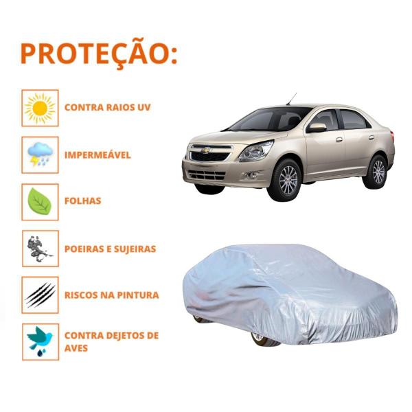 Imagem de Capa De Cobrir Carro Chevrolet Cobalt Proteção Impermeável