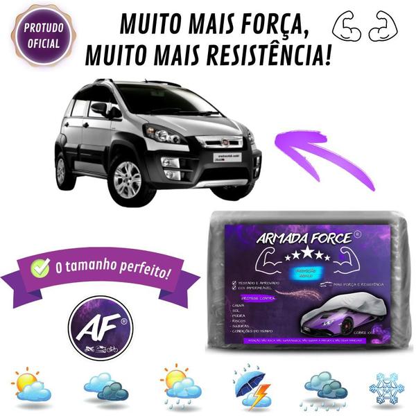 Imagem de Capa De Cobrir Carro Fiat Idea Adventure Sem Forro Impermeável Armada Force