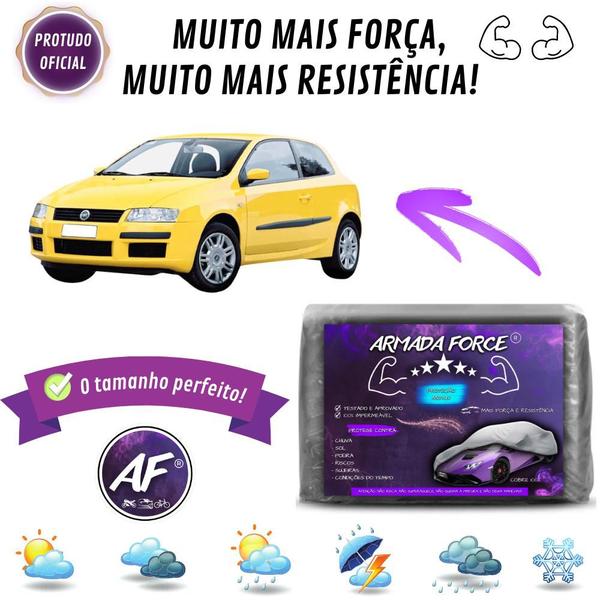 Imagem de Capa De Cobrir Carro Fiat Stilo Forrada Impermeável Armada Force