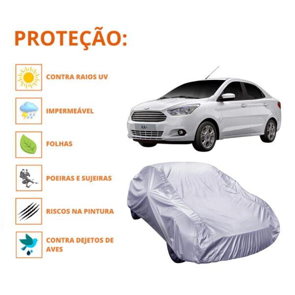 Imagem de Capa de Cobrir Carro Ford KA Sedan com Proteção Impermeável