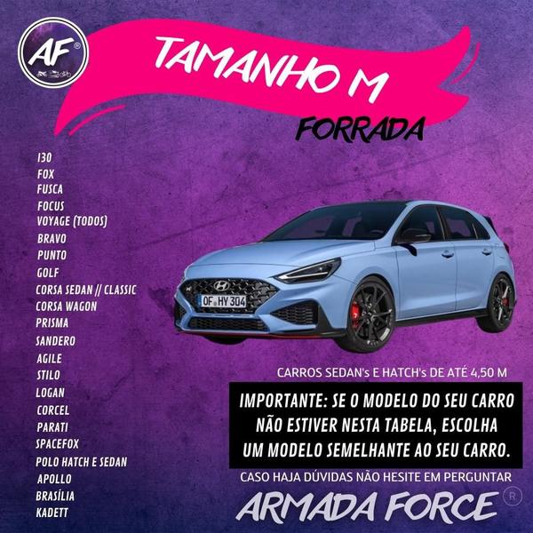 Imagem de Capa De Cobrir Carro M Forrada Armada Force 100% Impermeável