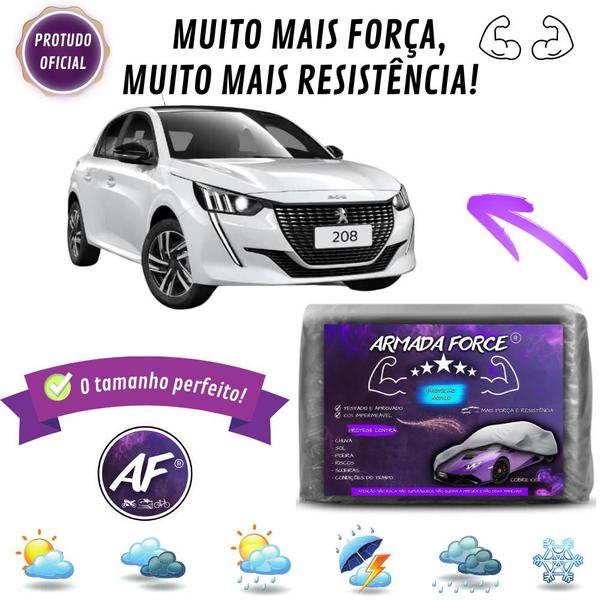 Imagem de Capa De Cobrir Carro Peugeot 208 Sem Forro Impermeável Armada Force