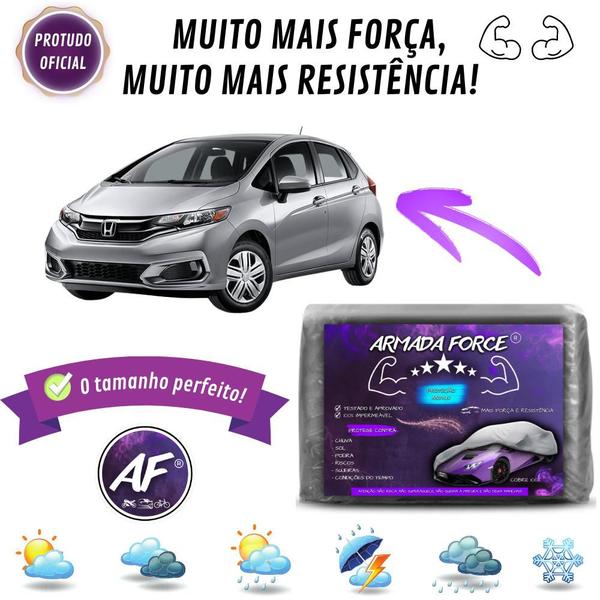 Imagem de Capa De Cobrir Honda Fit Sem Forro Impermeável Armada Force