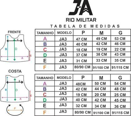 Imagem de Capa de Colete Modular JA3 Preto JA Rio MIlitar