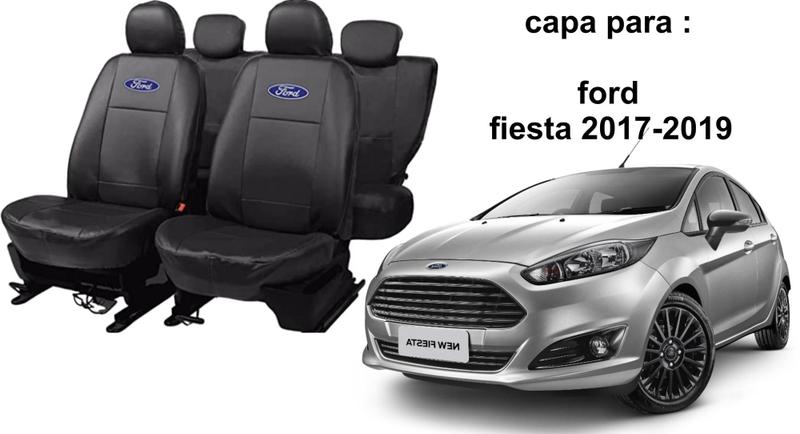 Imagem de Capa De Couro Para O Bancos Do Ford Fiesta 2009 - 2019 Proteção Total