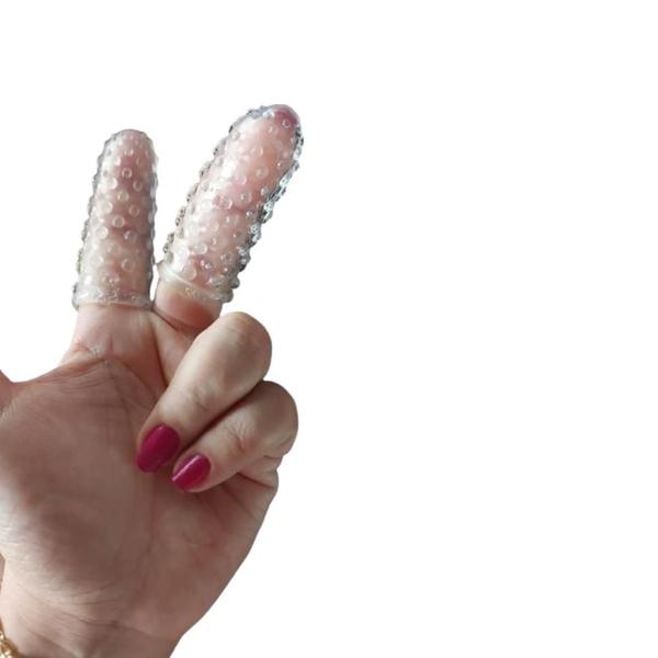Imagem de Capa de dedo com saliências - Dupla - Sexshop