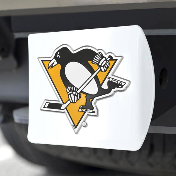 Imagem de Capa de engate FANMATS NHL Pittsburgh Penguins com logotipo 3D