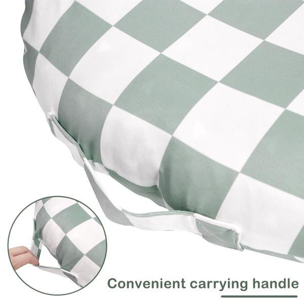 Imagem de Capa de espreguiçadeira para recém-nascidos DILIMI Ultra Soft Green Checkerboard