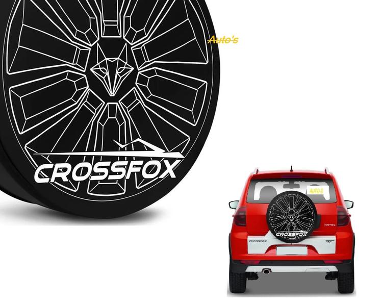 Capa De Estepe Crossfox Rapoza Outlines* Aro 15/16 Antifurto - P/ Crossfox Imagem de Capa De Estepe Crossfox Rapoza Outlines* Aro 15/16 Antifurto