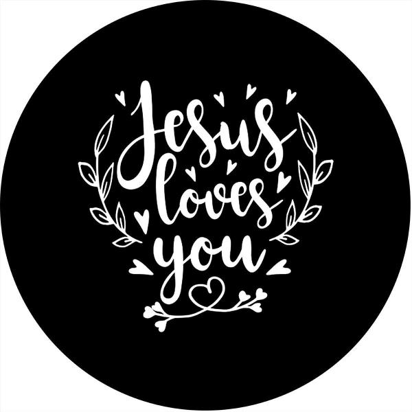 Imagem de Capa De Estepe Ecosport Crossfox Jesus Loves You Cn8 Lorben