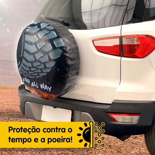 Imagem de Capa de Estepe TG Poli Pneus Aro 15 ou 16 Ecosport Crossfox Aircross