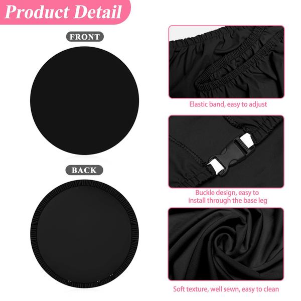 Imagem de Capa de fundo redonda Putros Black Polyester 5FT Circle Arch