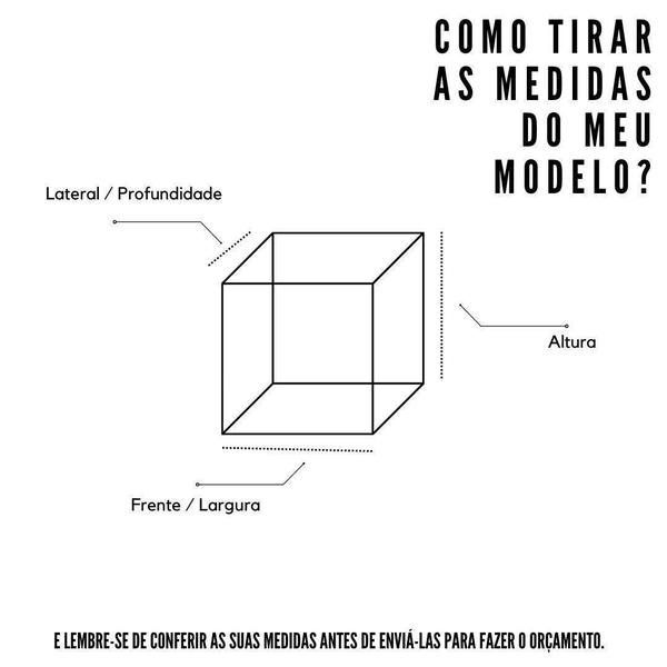 Imagem de Capa De Material Sintético Flanelado Impermeável 32x36x36