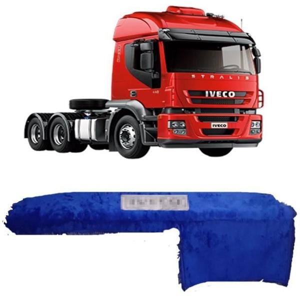 Imagem de Capa De Painel Chinil Com Logo Para Iveco Stralis Azul