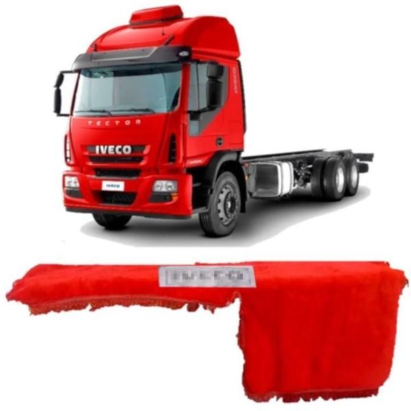 Imagem de Capa De Painel Chinil Com Logo Para Iveco Tector Vermelho