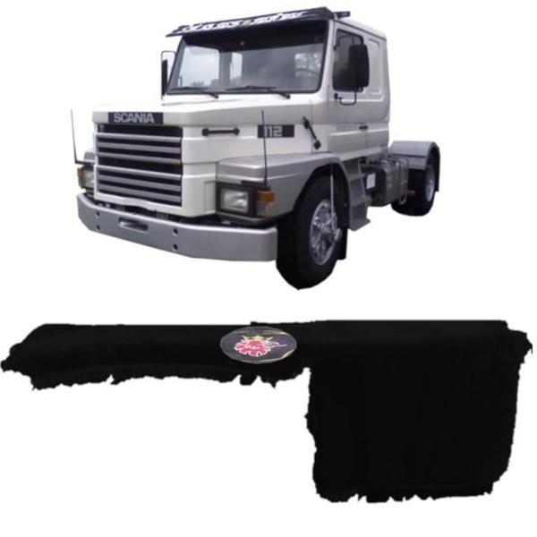 Imagem de Capa De Painel Chinil Com Logo Para Scania 112 Preto