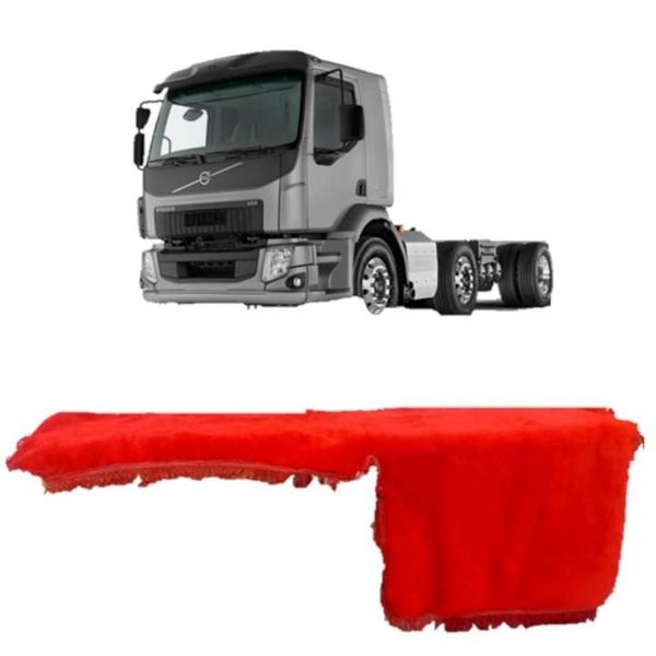 Imagem de Capa De Painel Chinil Sem Logo Para Volvo Vm 2008 Vermelho