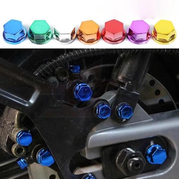 Imagem de Capa de Parafuso Hexagonal para Motor de Scooter e Motocicleta - Acessório Decorativo