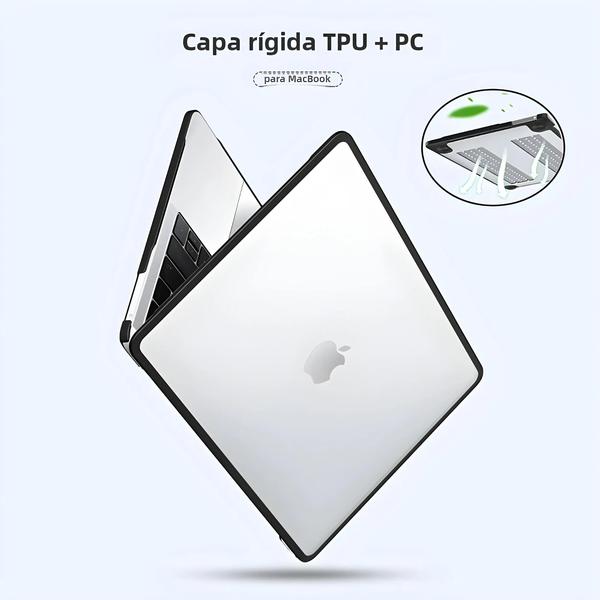 Imagem de Capa De Proteção De Fibra De Carbono Fosca Para MacBook Air 13 Modelo A2337 À Prova De Choque