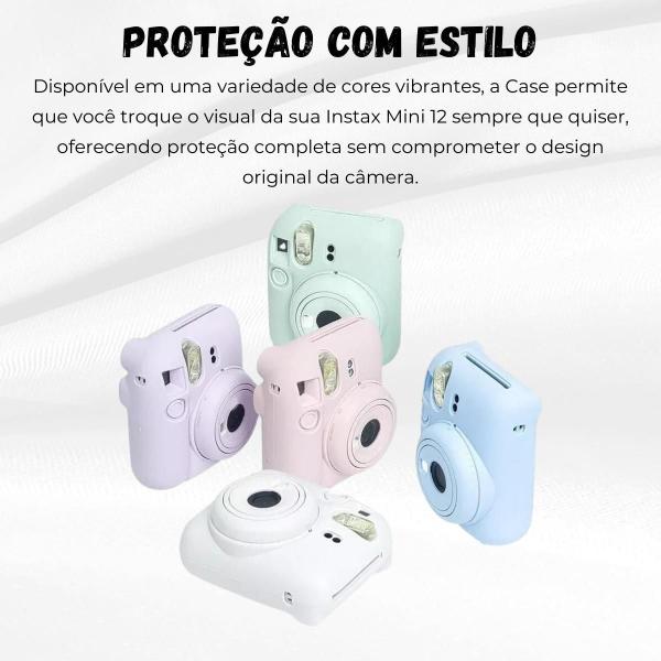 Capa De Proteção Tpu Emborrachado Para Câmera Instax Mini 12 - Star Capas E Acessórios Imagem de Capa De Proteção Tpu Emborrachado Para Câmera Instax Mini 12