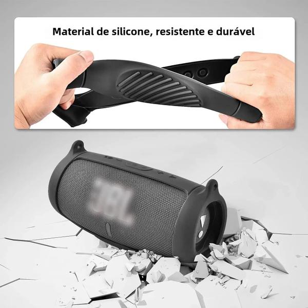 Imagem de Capa de Silicone à Prova d'Água para JBL Charge 5 - Proteção para Alto-falante Bluetooth