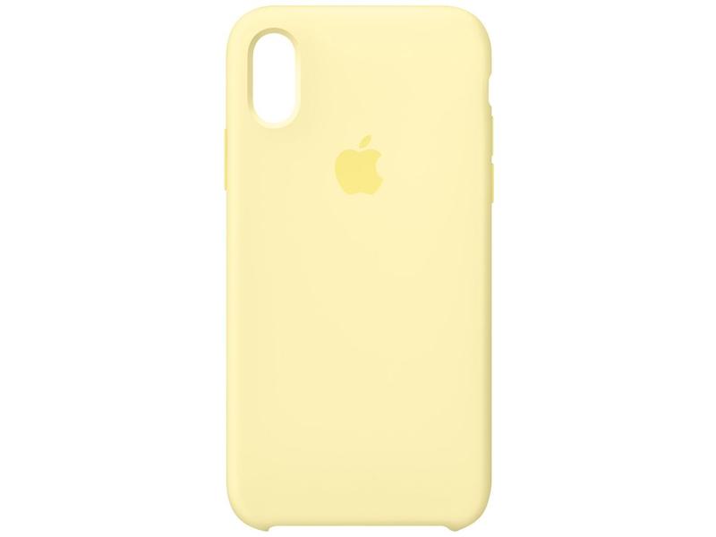 Capa de Silicone Amarelo-creme para iPhone XS Max - Original
