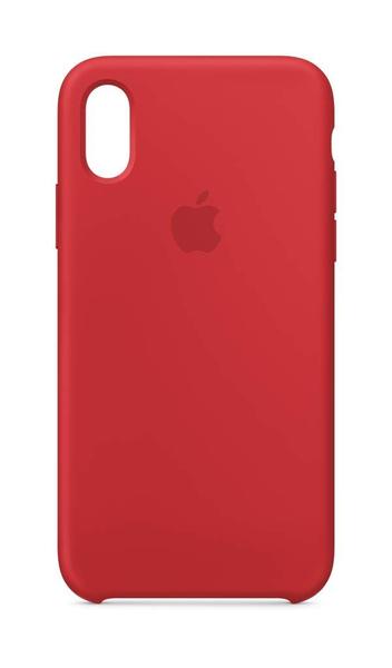 Capa de silicone Apple para iPhone Xs, produto VERMELHO