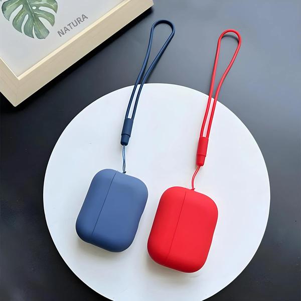 Imagem de Capa de Silicone com Cordão para AirPods Pro 2 (2022) - Anti-Perda com LED Visível