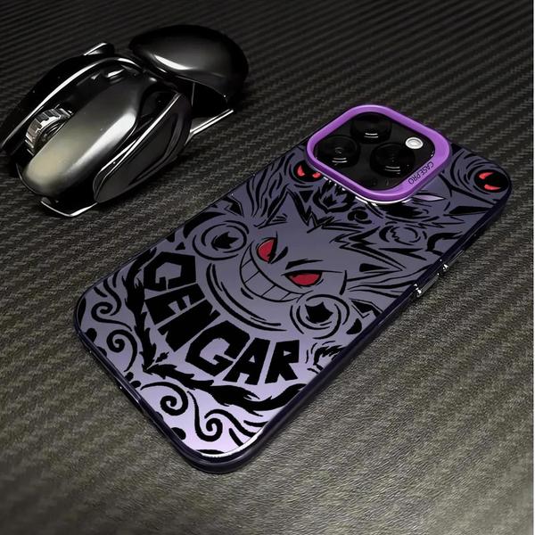 Imagem de Capa de Silicone Gengar Pokémon para iPhone 15 Pro Max/14 Plus/13/12/X/XS Max/XR