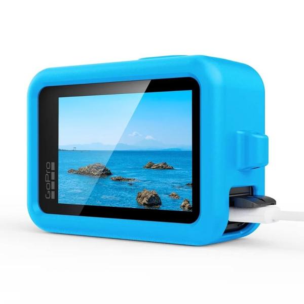 Imagem de Capa de Silicone GoPro Hero 13 Black + Tampa para Lente + Cordão Cor: Azul