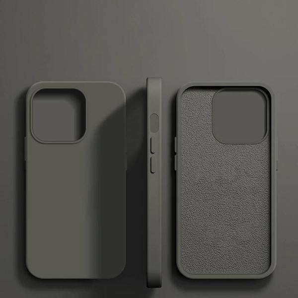 Imagem de Capa de Silicone Líquido Anti-Choque para iPhone 15/14/13/12/11 Pro Max