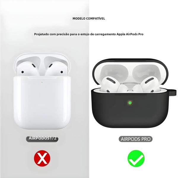 Imagem de Capa De Silicone Para Apple Airpods pro Sem Fio Bluetooth Fone De Ouvido Capa Acessórios