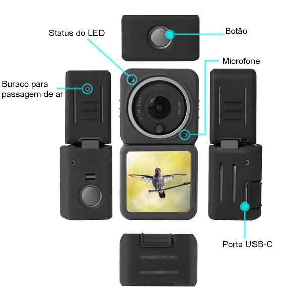 Imagem de Capa de Silicone para Câmera DJI Action 2 Dual Screen Combo