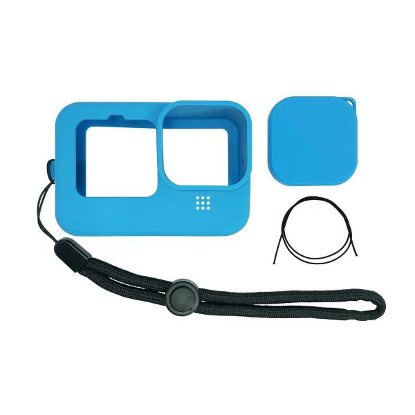 Capa de Silicone para GoPro 9/10/11/12 e 13 Black - Azul - Shoot Imagem de Capa de Silicone para GoPro 9/10/11/12 e 13 Black - Azul