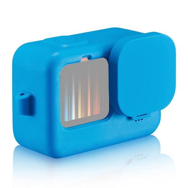 Capa de Silicone para GoPro 9/10/11/12 e 13 Black - Azul - Shoot Imagem de Capa de Silicone para GoPro 9/10/11/12 e 13 Black - Azul