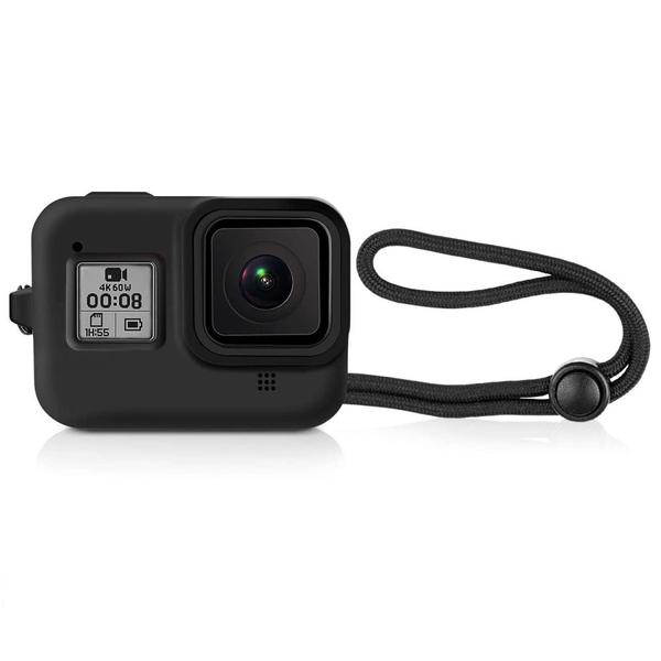 Imagem de Capa de Silicone para GoPro Hero 8 Black + Cordão Ajustável