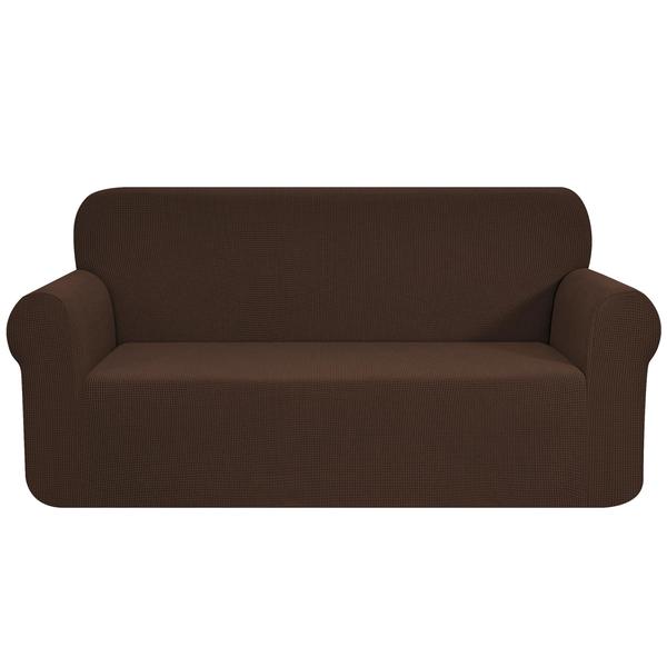 Imagem de Capa de sofá CHUN YI Stretch Loveseat 2 Seater Chocolate