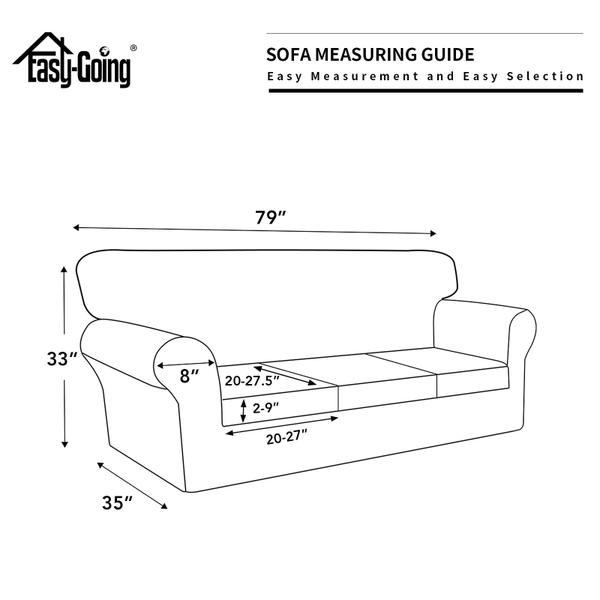 Imagem de Capa de sofá Easy-Going 100% impermeável, 4 peças elásticas