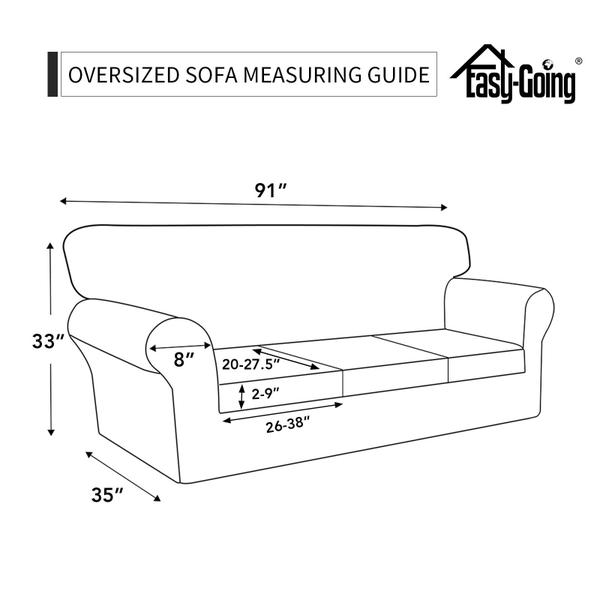 Imagem de Capa de sofá Easy-Going, 4 peças, sofá elástico e macio