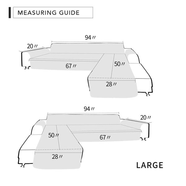 Imagem de Capa de sofá Easy-Going Capa de sofá secional em forma de L
