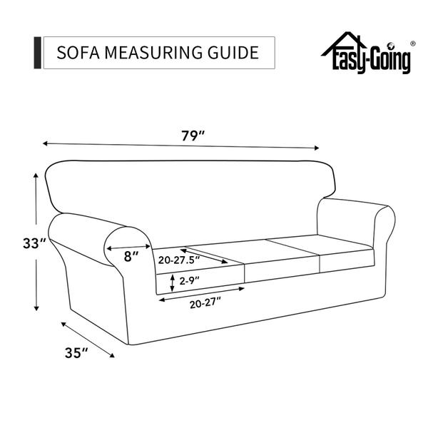 Imagem de Capa de sofá Easy-Going Stretch para cães, 4 peças de poliéster