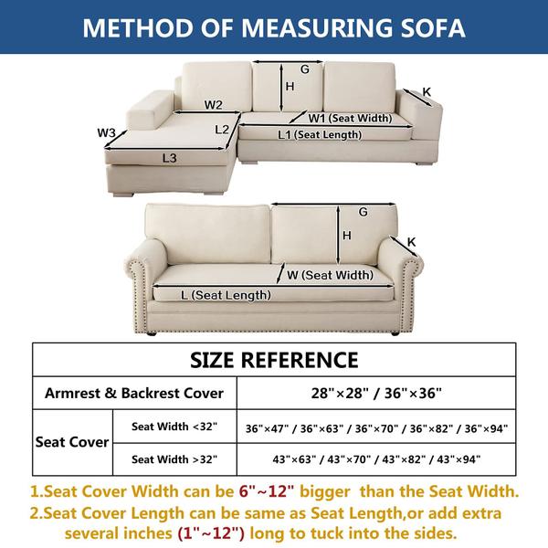 Imagem de Capa de sofá Eismodra para sofá secional, sofá, poltrona, cadeira