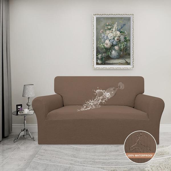 Imagem de Capa de sofá impermeável Loveseat Easy-Going Brown