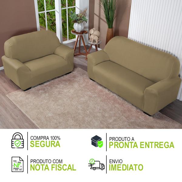 Imagem de Capa De Sofa Lisa 2 E 3 Lugares Malha Gel Cores Variadas