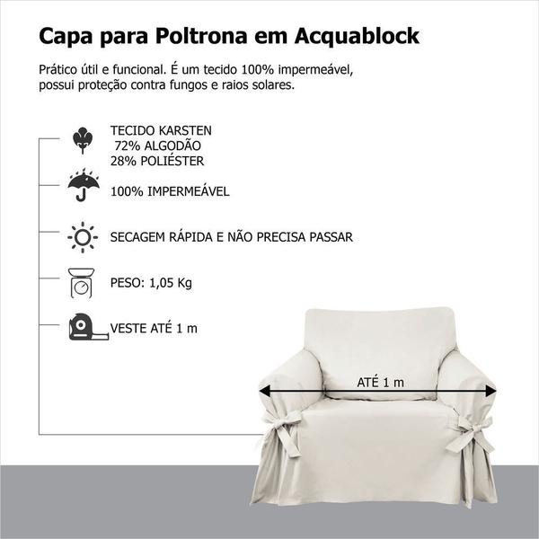 Imagem de Capa de sofá Mistero 1 Lugar Acquablock Resistente Gato Cachoro Criança Pets