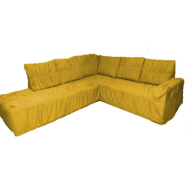 Imagem de Capa de Sofa Para Canto Chaise Em Malha Gel Elasticada (Sala, Decoração, Aconchego, Protetora)