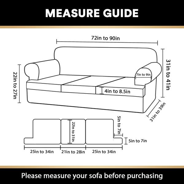 Imagem de Capa de sofá PrinceDeco T, almofada 4 peças para 180-230 cm W