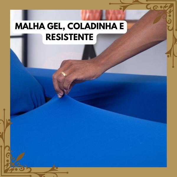 Imagem de Capa De Sofá Retratil Lisa 3 Lugares Coladinha Costura Reforçada